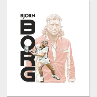 Borg // Retro Tennis Icon Tribute Posters and Art